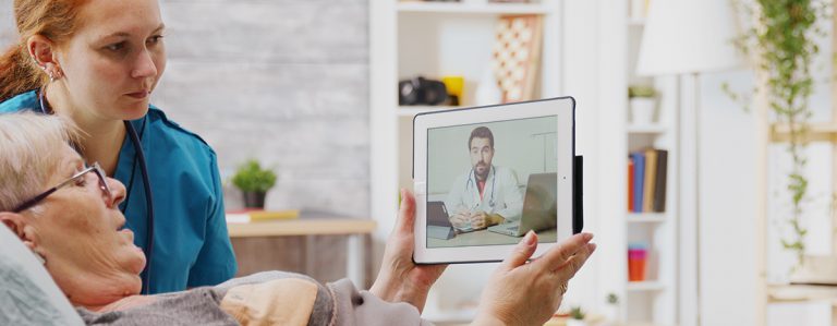 Pflegeheim: Videosprechstunde mit dem Arzt