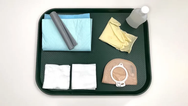 Enterostoma-Beutel-wechseln