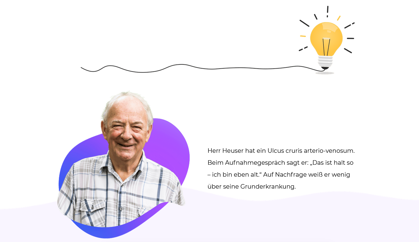 Fallbeispiel Ulcus cruris arterio-venosum – Pflege von Menschen mit chronischen Wunden