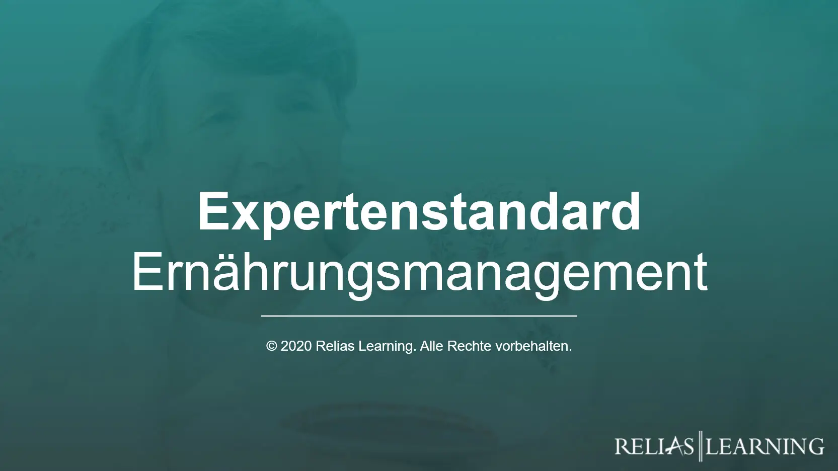 Titelgrafik mit Schriftzug „Expertenstandard Ernährungsmanagement“.