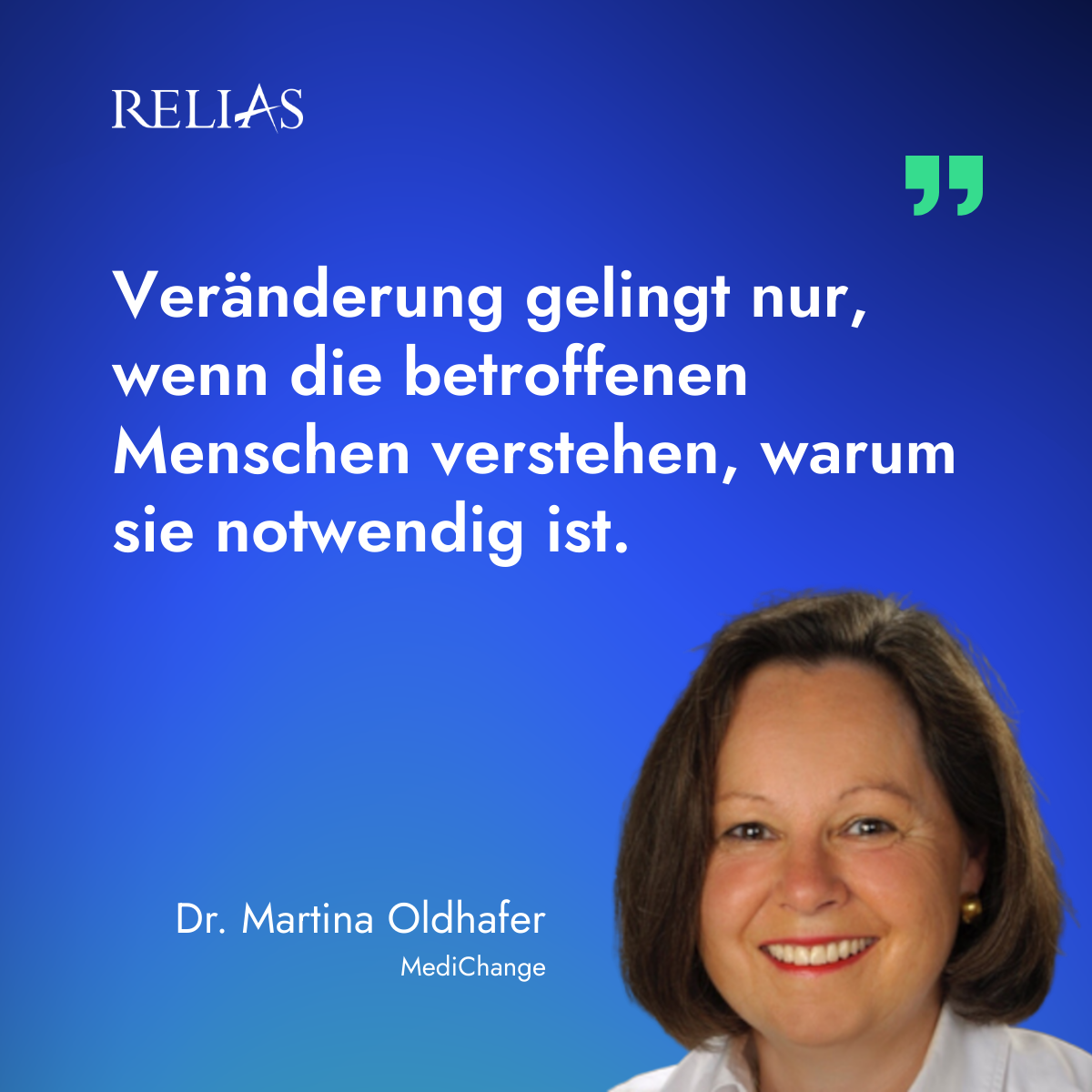 Zitat Martina Oldhafer Wissensmanagement im Gesundheitswesen