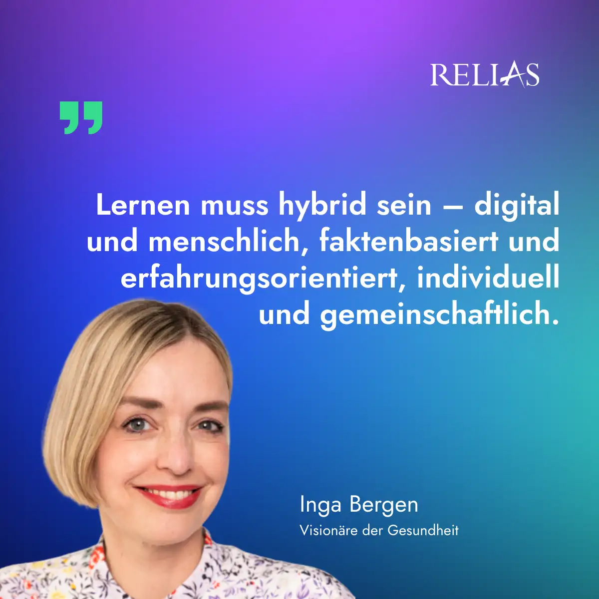 Zitat Inga Bergen aus dem Sammelband Wissensmanagement im Gesundheitswesen