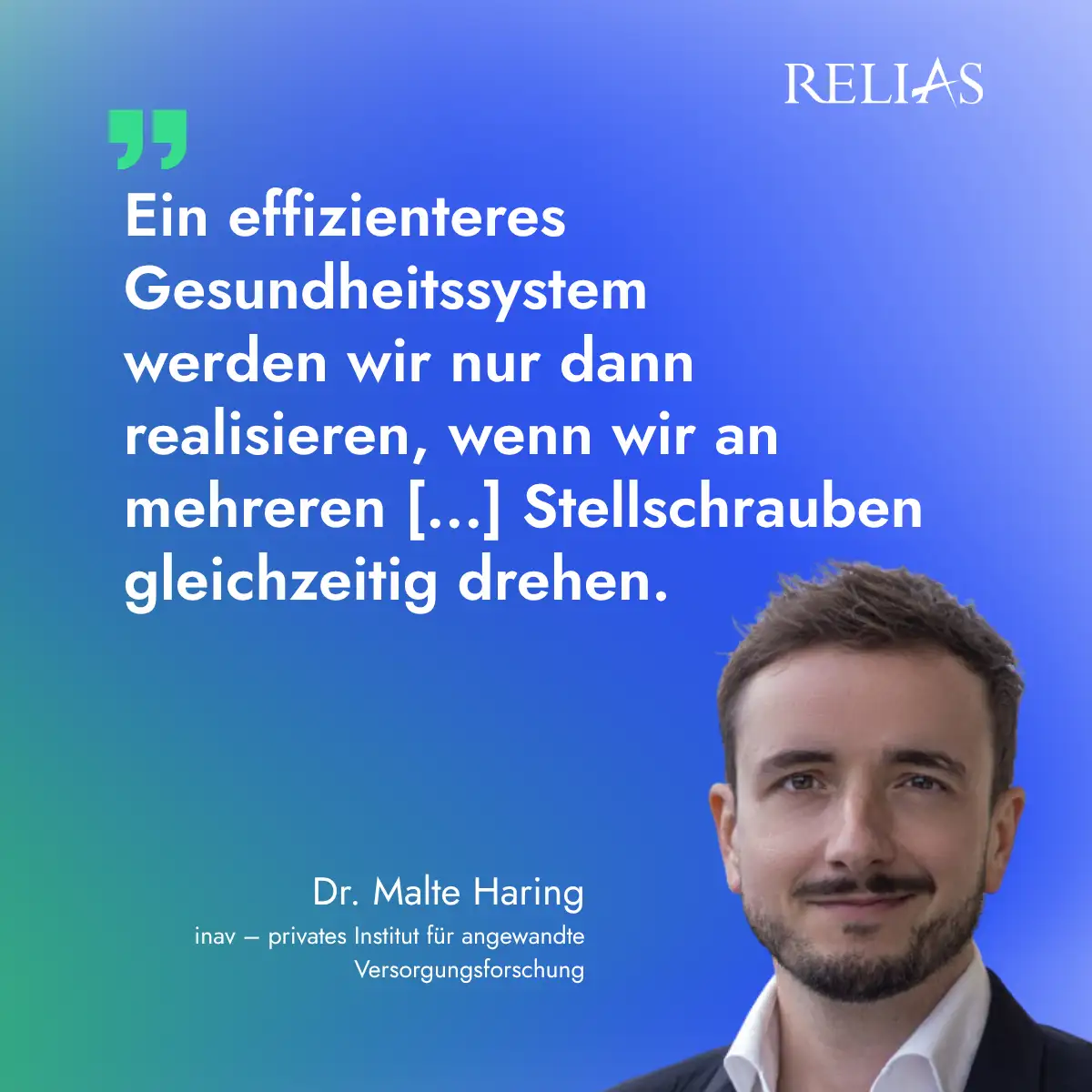 Zitat Dr. Malte Haring aus dem Buch Wissensmanagement im Gesundheitswesen