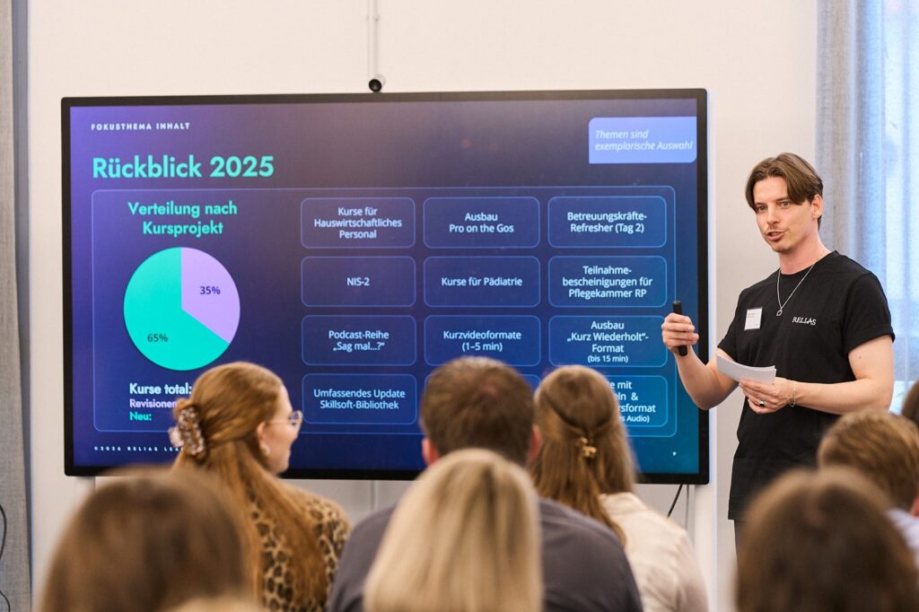 Präsentation Rückblick 2025 beim Relias Anwendertreffen 2026 in Berlin