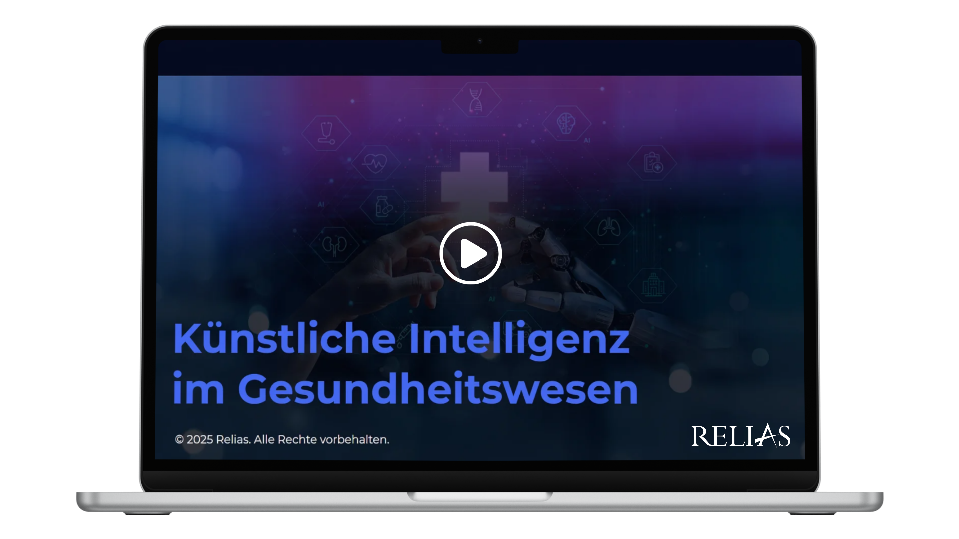 Titelbild vom Relias-Kurs "Künstliche Intelligenz im Gesundheitswesen"