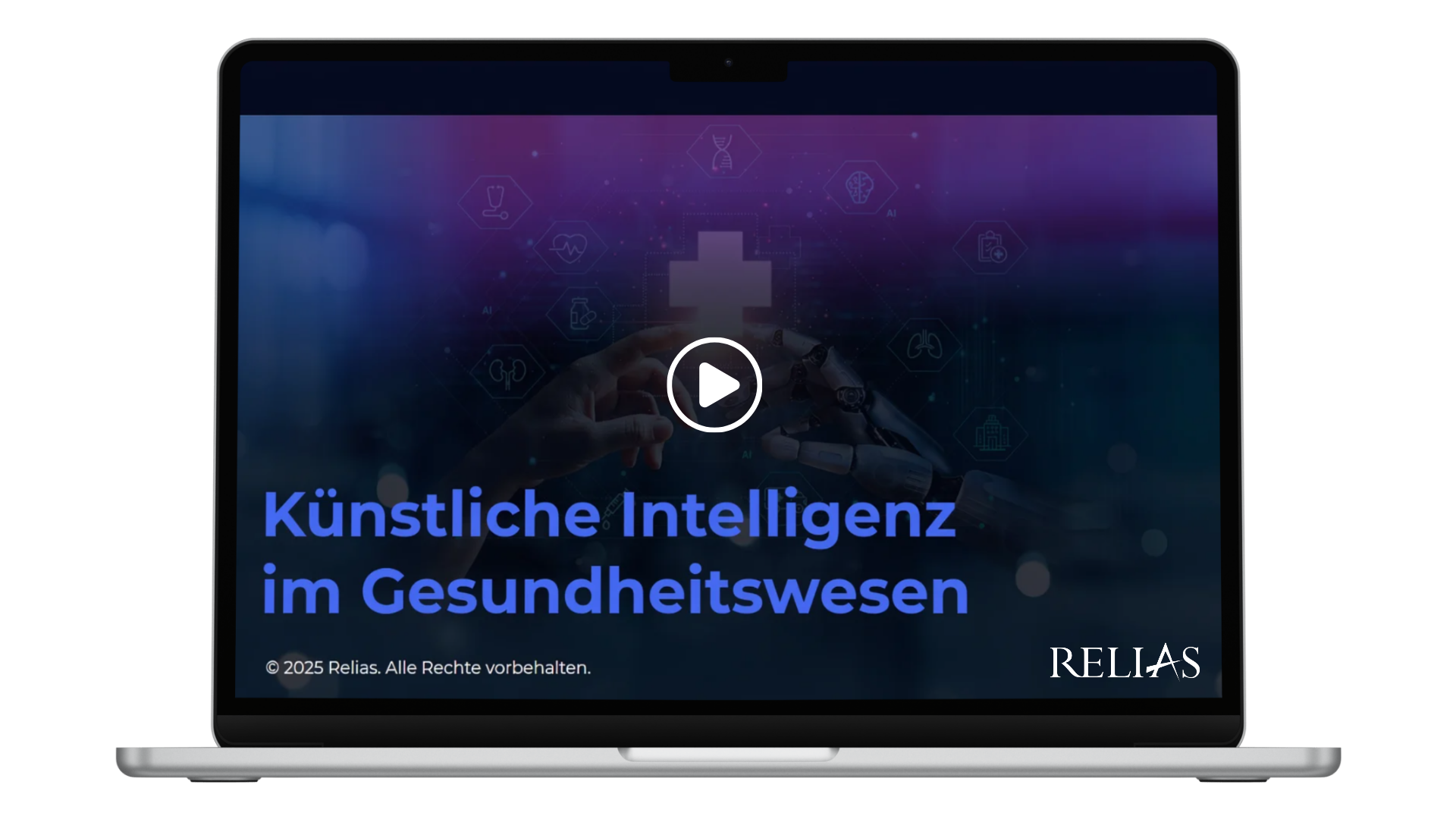 Titelbild vom Relias-Kurs "Künstliche Intelligenz im Gesundheitswesen"