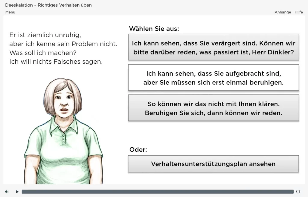 Deeskalationstraining-verbale Aggression-Szenario-2